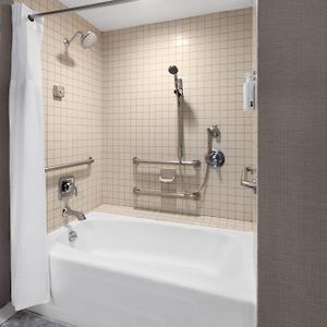 King Room Bath w or Grab Bars Patio Water View Mobility or Hearing Access Non-Smoking